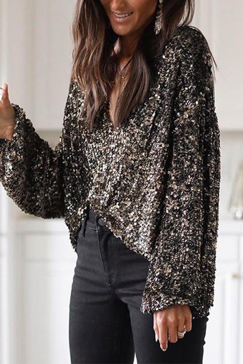 Karladress Christmas/NYE Party Sequin Shirt