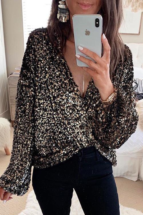 Karladress Christmas/NYE Party Sequin Shirt