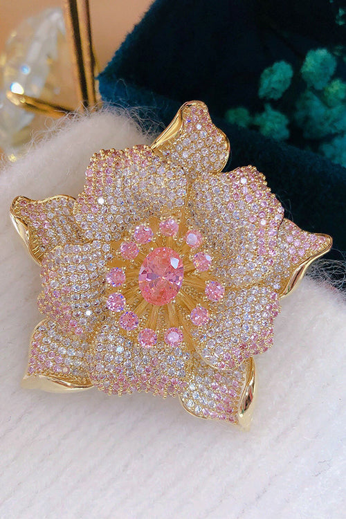 Karladress Blooming luxury Inspiring Elegance Flower Crystal Brooch