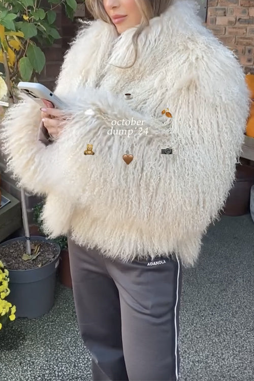 Karladress Open Front Winter Faux Fur Teddy Coat