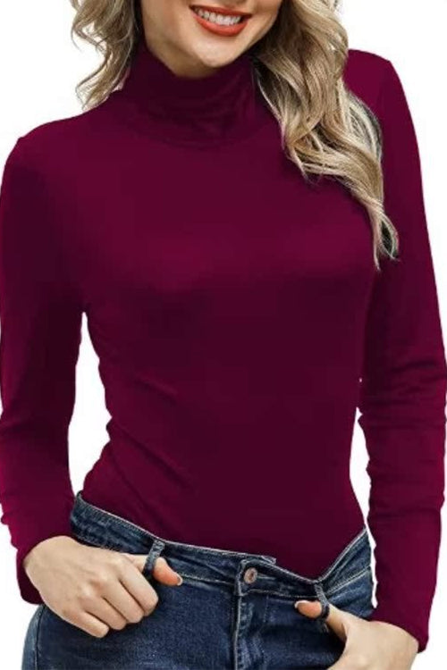 Karladress Turtleneck Long Sleeves Basic Bottoming Shirt