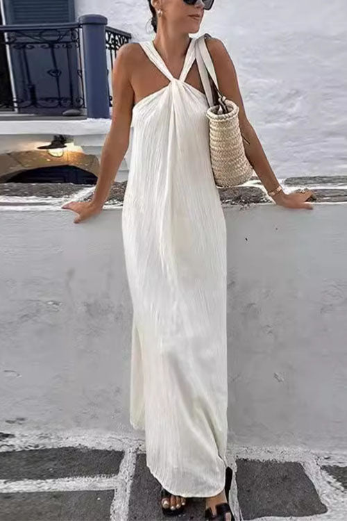 Karladress Chic Sleeveless Flowy Maxi Holiday Dress