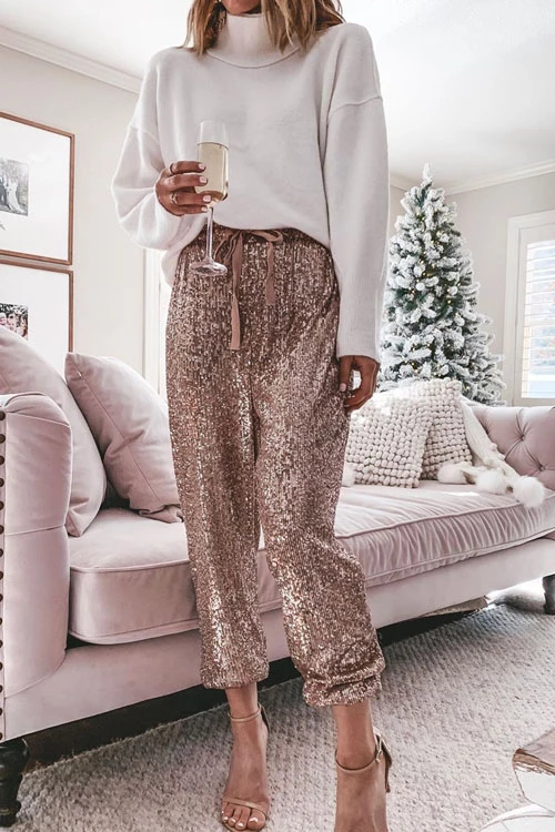 Karladress Stylish Festive Party Sequin Pants