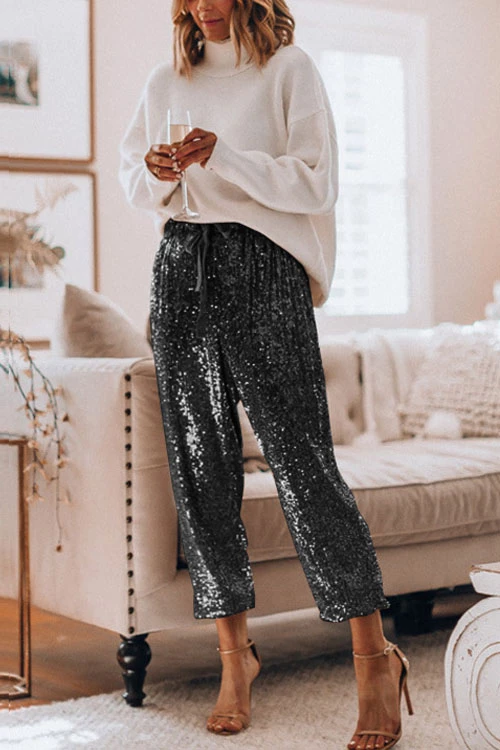 Karladress Stylish Festive Party Sequin Pants