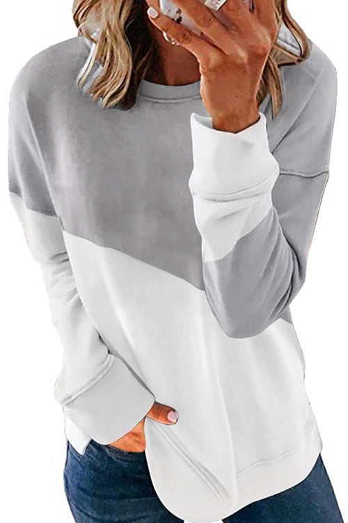 Karladress Crewneck Color Block Cozy Sweatshirt