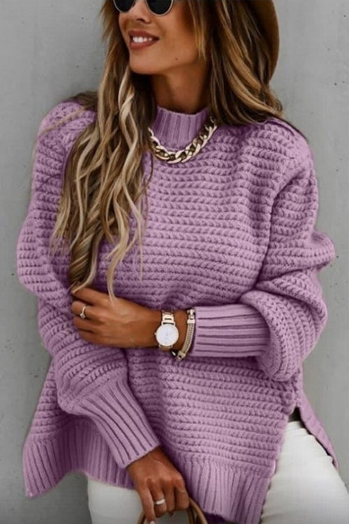 Karladress Side Split Carrie Chunky Knit Sweater